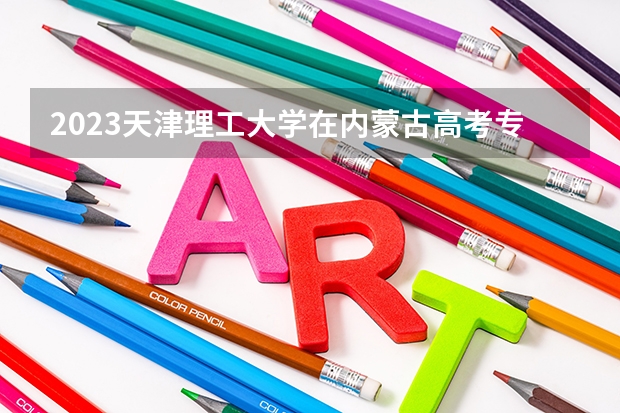2023天津理工大学在内蒙古高考专业计划招生多少人