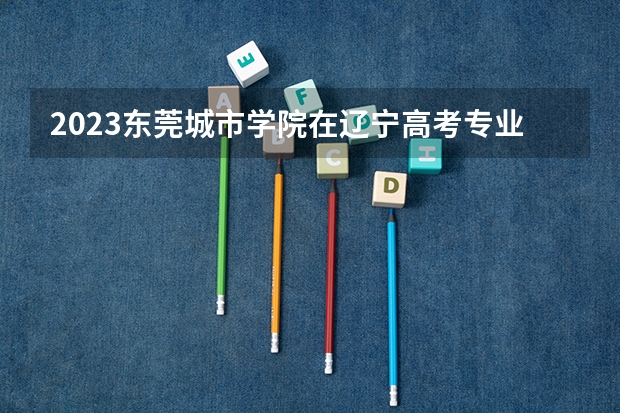 2023东莞城市学院在辽宁高考专业计划招生多少人