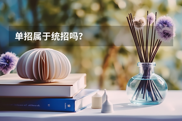 单招属于统招吗？