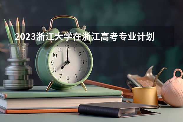 2023浙江大学在浙江高考专业计划招生多少人