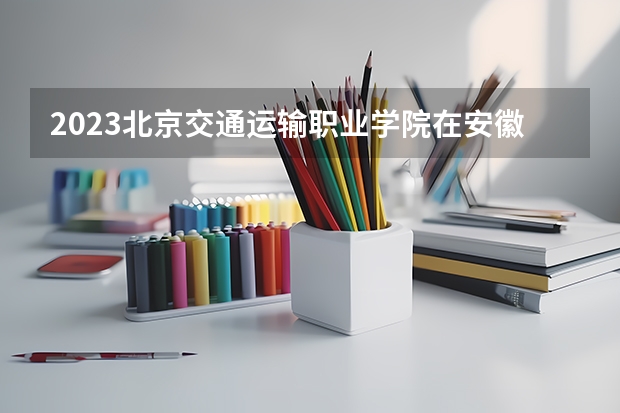 2023北京交通运输职业学院在安徽高考专业计划招生多少人