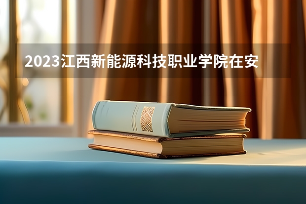 2023江西新能源科技职业学院在安徽高考专业计划招生多少人