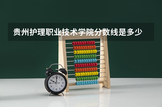 贵州护理职业技术学院分数线是多少