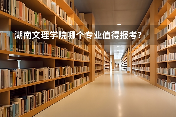 湖南文理学院哪个专业值得报考？