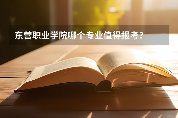 东营职业学院哪个专业值得报考?