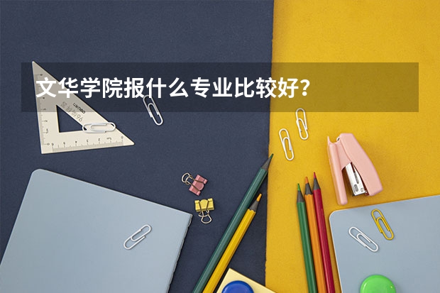 文华学院报什么专业比较好？