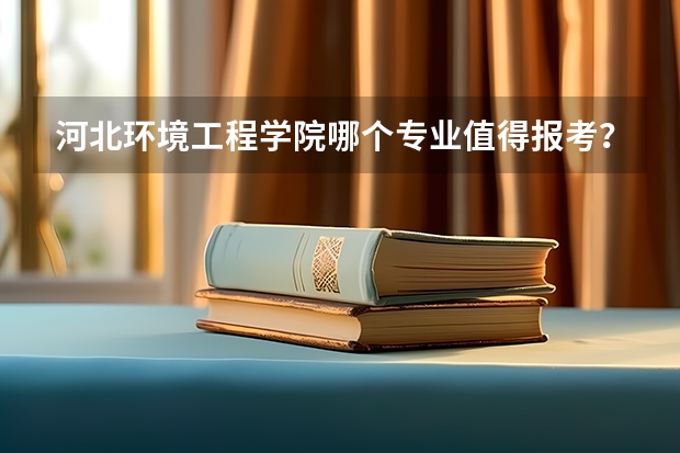 河北环境工程学院哪个专业值得报考？