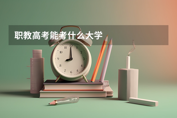 职教高考能考什么大学