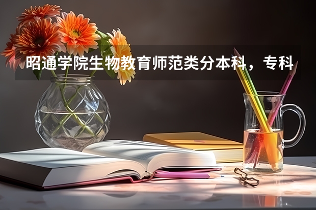 昭通学院生物教育师范类分本科，专科吗
