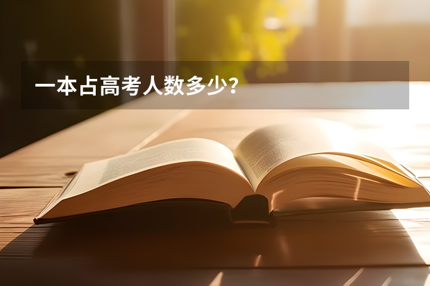 一本占高考人数多少？