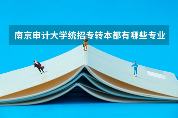 南京审计大学统招专转本都有哪些专业能报考？