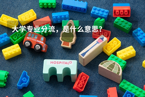 大学专业分流，是什么意思？
