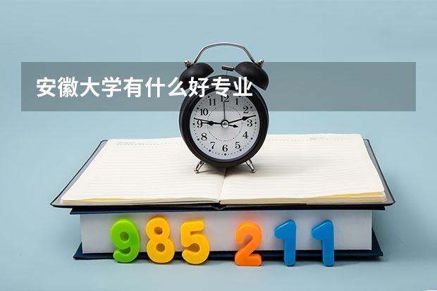 安徽大学有什么好专业