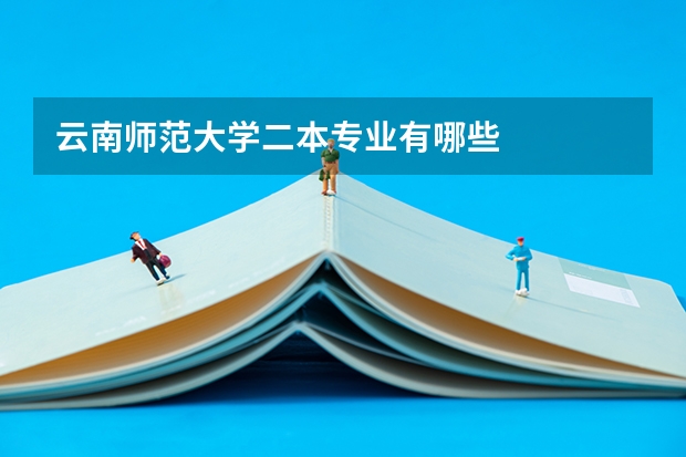 云南师范大学二本专业有哪些