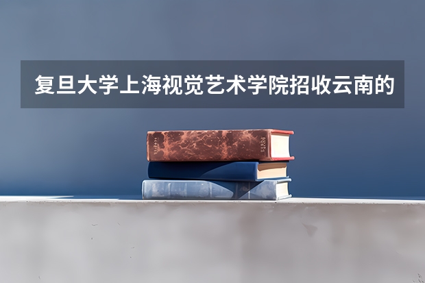 复旦大学上海视觉艺术学院招收云南的吗?