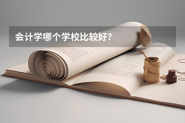 会计学哪个学校比较好？