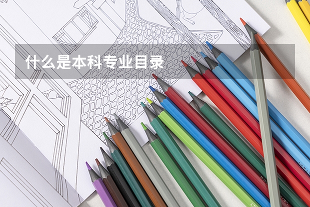 什么是本科专业目录