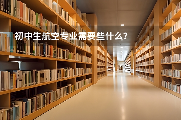 初中生航空专业需要些什么?