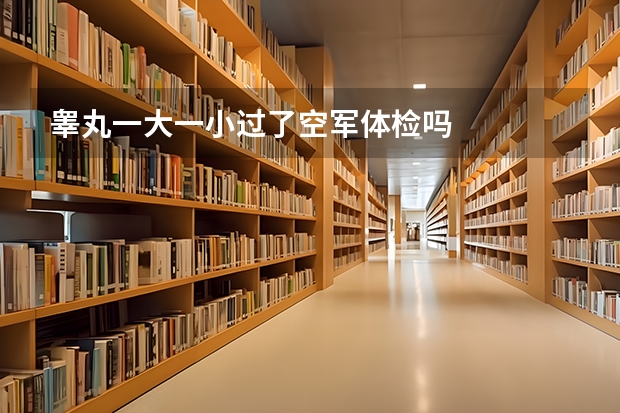 睾丸一大一小过了空军体检吗