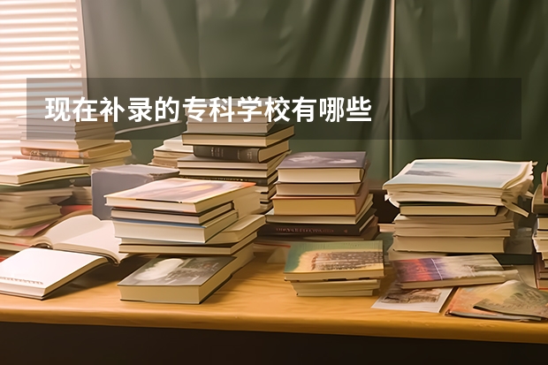 现在补录的专科学校有哪些