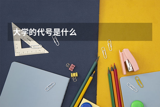 大学的代号是什么
