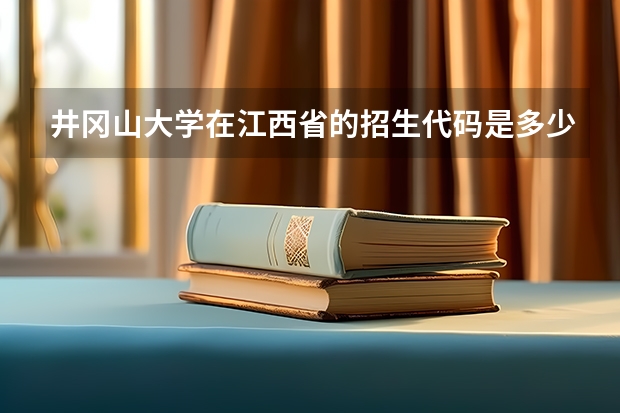 井冈山大学在江西省的招生代码是多少？