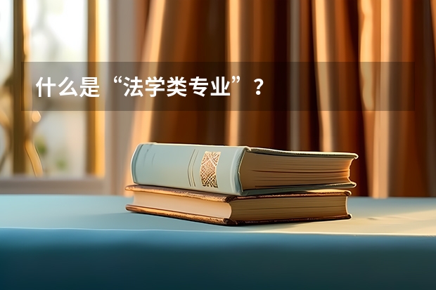 什么是“法学类专业”？