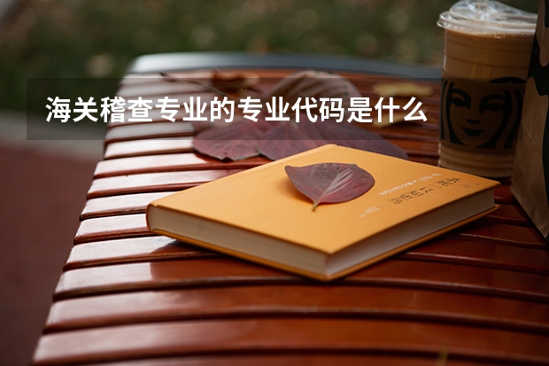 海关稽查专业的专业代码是什么