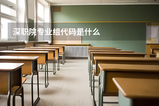 深职院专业组代码是什么