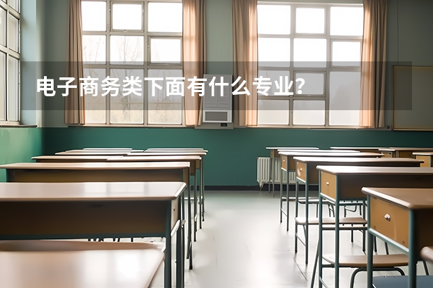 电子商务类下面有什么专业？