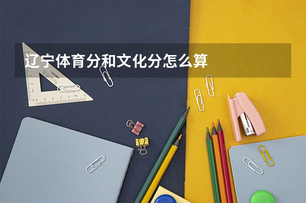 辽宁体育分和文化分怎么算