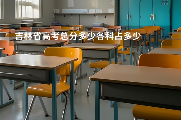 吉林省高考总分多少各科占多少