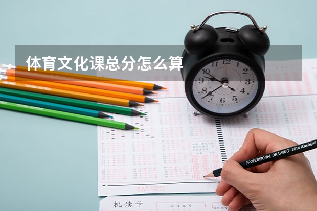 体育文化课总分怎么算