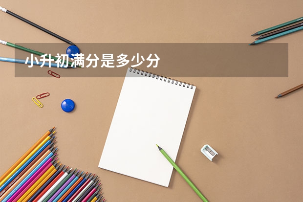 小升初满分是多少分