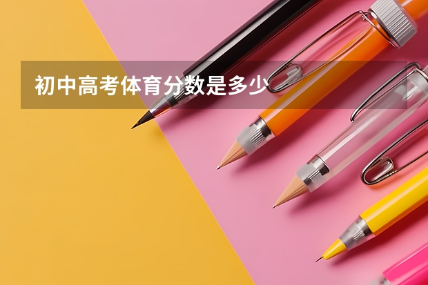 初中高考体育分数是多少