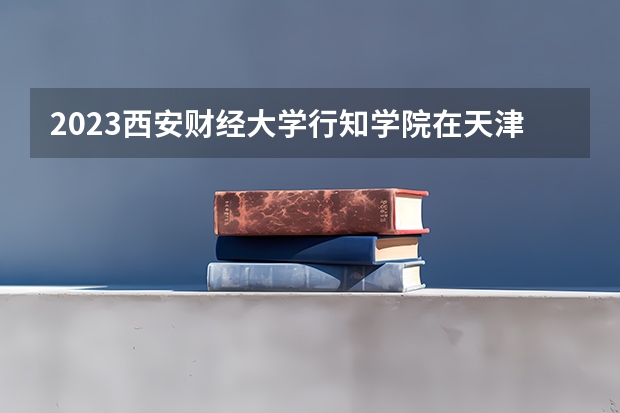 2023西安财经大学行知学院在天津高考专业计划招生多少人